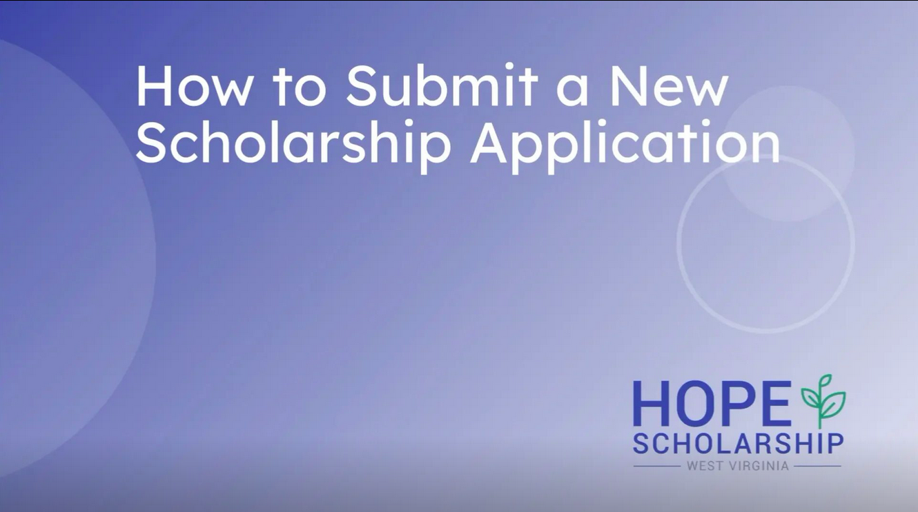 How to Submit a New Scholarship Application
