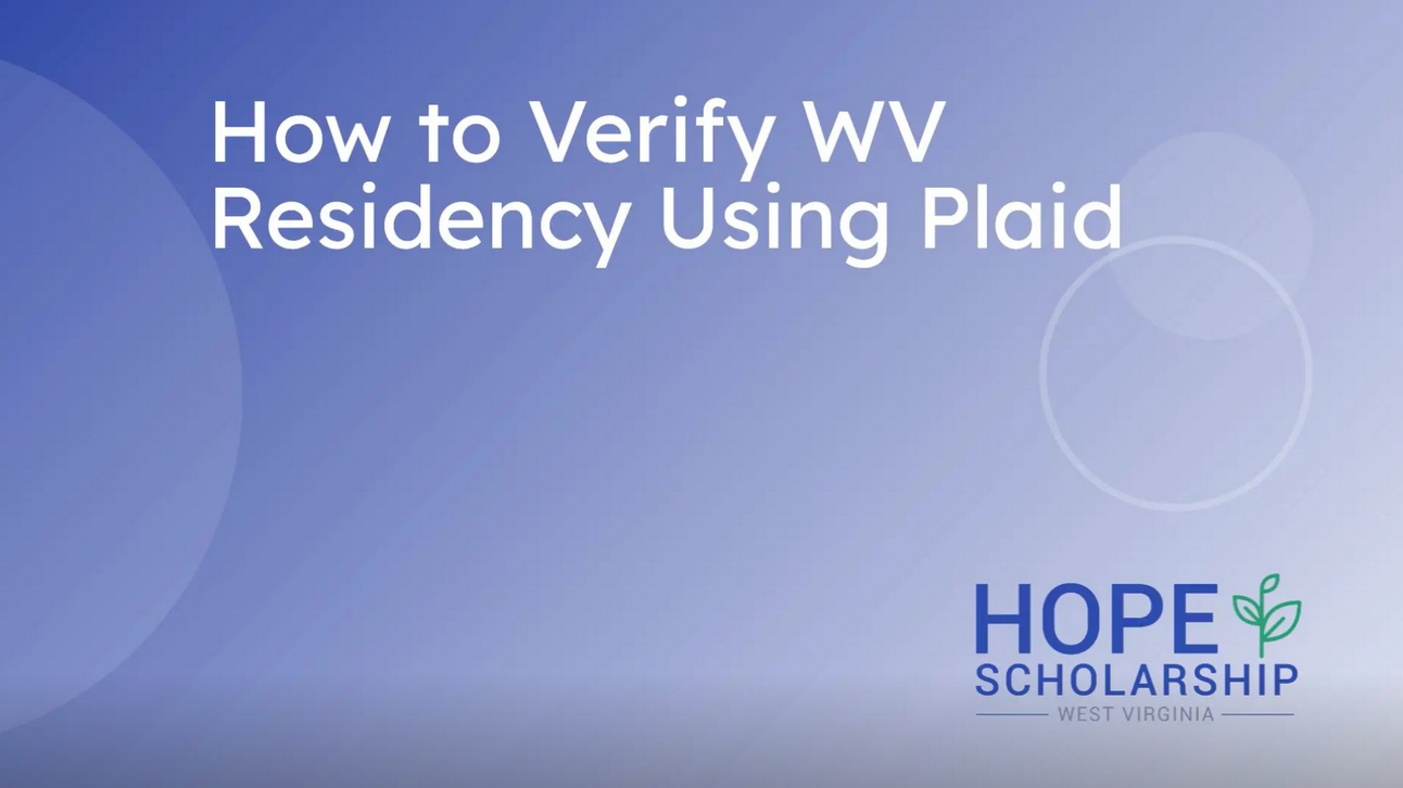 How to Verify WV Residency Using Plaid